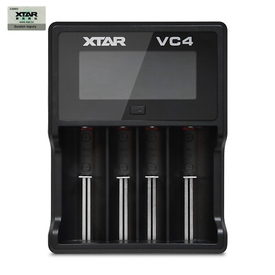 #ad XTAR VC4 4 Channel Digital Battery Charger $17.95