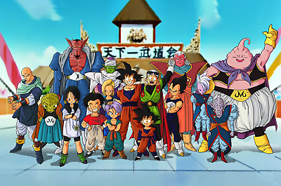 #ad Dragon Ball Buu Saga Characters DBZ POSTER $22.49