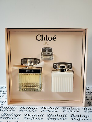 #ad Chloe 3 Pc. Signature Eau de Parfum 2.5 Fl. Oz. Gift Set W Body Lotion amp; Mini $115.00