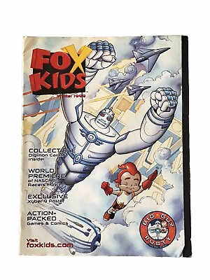#ad Fox Kids Magazine Winter 1999 NO Digimon Card Or Bookmark $29.99