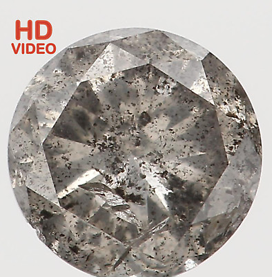 #ad 0.35 Ct Natural Loose Round Cut Diamond 4.20 MM Grey Color Round Diamond N7766 $48.00