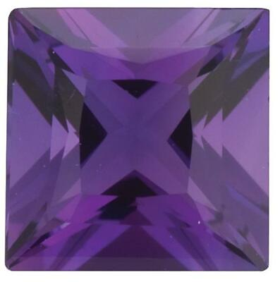 #ad Natural Fine Purple Amethyst Square Princess Brazil AAA Grade $53.55