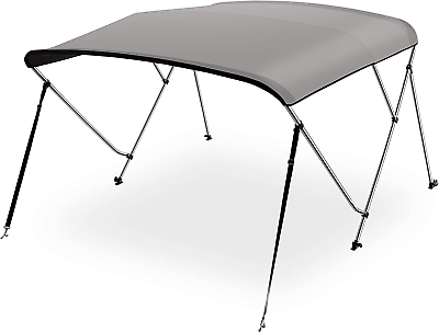 #ad 3 Bow Bimini Top Cover for Boats 73 78quot; Width Sun Shade Canopy with Waterproof $180.95