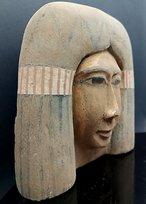 #ad Ancient Egyptian Wooden Mask of wood Antique piece ancient Egyptian antiquities $359.10
