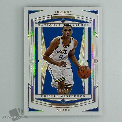 #ad 2020 21 National Treasures Collegiate RUSSELL WESTBROOK 10 10 GOLD #12 UCLA $39.99