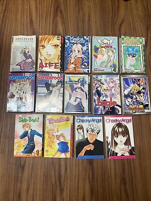 #ad Assorted Lot Bundle Of ANIME MANGA BOOKS VARYING CONDITION LOT OF 14 $45.13