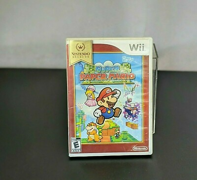 #ad Super Paper Mario Wii Nintendo Wii 2007 Nintendo Selects Tested Working $16.50