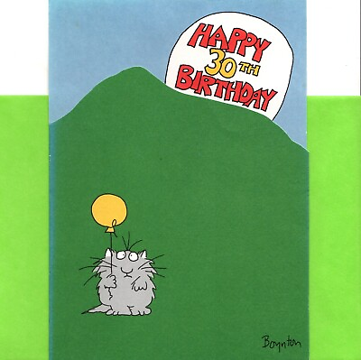 #ad Happy 30 30th Birthday Friend Who Is Over The Hill Sandra Boynton Greeting Card $4.99