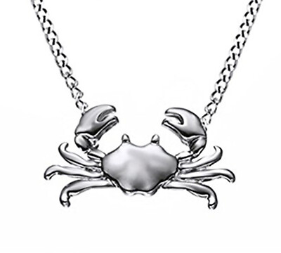 #ad #ad Cute Animal Maryland Crab 14k Gold Plated Silver Pendant Necklaces For Women#x27;s $54.14
