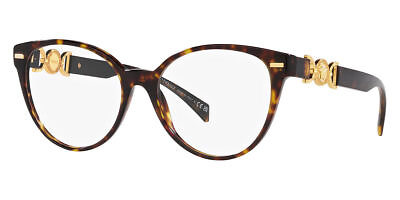 #ad NEW Versace VE3334 108 55 Havana Eyeglasses $144.58
