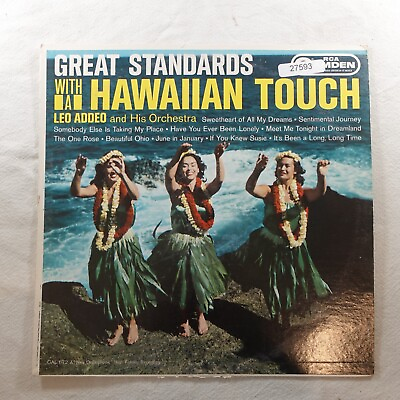 #ad Leo Addeo Great Standards With A Hawaiian Touch LP Vinyl Record Album $14.77