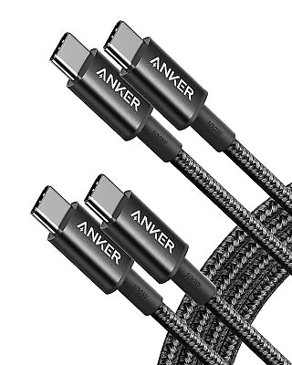 #ad Anker USB C to USB C Charging Cable 6ft 100W Fast Charge for MacBook Galaxy iPad $11.99