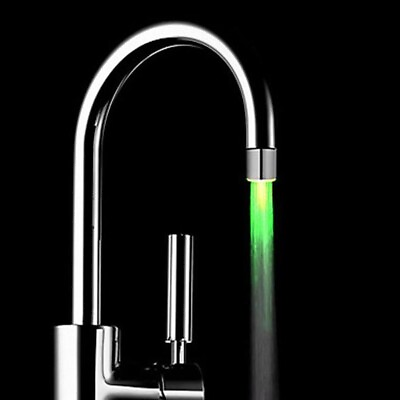 #ad Romantic 7 Color Change LED Light Shower Head Water Bath Home Bathroom Glow $0.99
