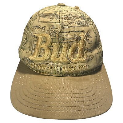 #ad Vintage Bud King Of Beers SnapBack Hat $20.99