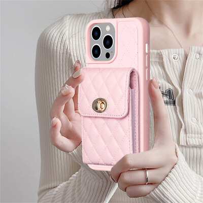 #ad Fashion Cute Leather Wallet Card Case Cover For iPhone 15 Pro Max 14 13 12 XR 6 $12.01