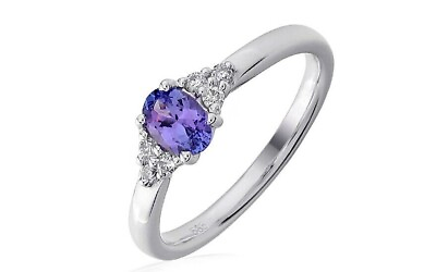 #ad AAA Natural 2.Ct Blue Tanzanite 10k solid white Gold Best anniversary gift $230.99