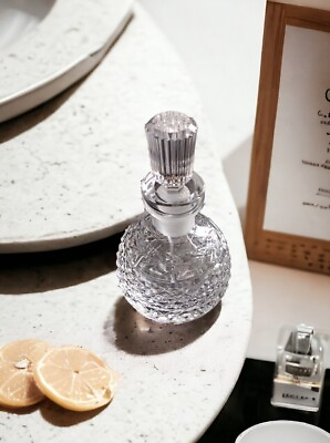 #ad Crystal Perfume Art Glass Bottle by Waterford Vintage Vanity $40.00