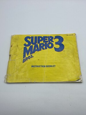 #ad Nes Super Mario Bros 3 Left Bros Nintendo Booklet Manual Only No Game ROUGH $24.95