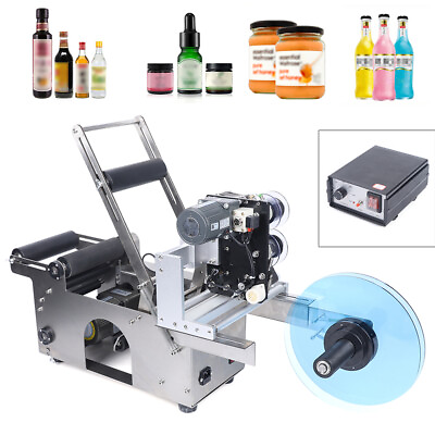 #ad MT 50D Round Bottle Labeling Coding Semi Automatic Labeller with Controller $513.72