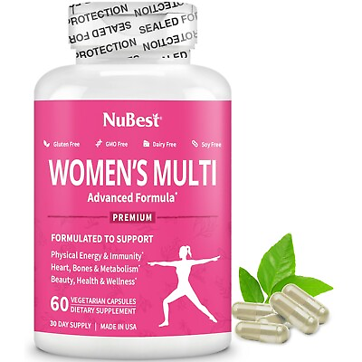 #ad Women’s Multi 18 by NuBest Immunity Beauty amp; 20 Nutrients 60 Vegan Capsules $32.89