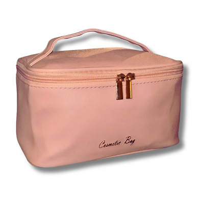 #ad Pink Cosmetic Bag Travel Makeup Beauty Purse Organizer Girls Women Gift for Her $11.99