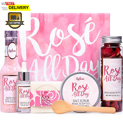 #ad Spa Gifts for Women Gift Set for Women BFF LOVE 6Pcs Rose Spa Set for Women S $28.33