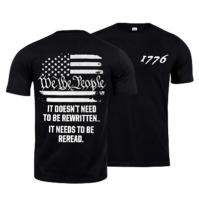 #ad 1776 WE THE PEOPLE PATRIOTIC AMERICAN T SHIRT $19.95