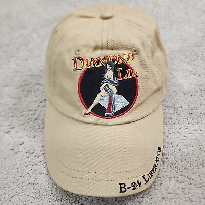 #ad B 24 Liberator Vintage Hat Cap Commemorative Air Force Diamond Lil Embroidered $10.99