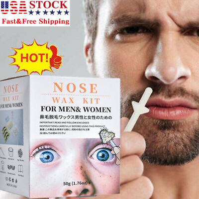 #ad Nose ear Hair Removal Wax Bead Kit Nasal Effective Painless for Hair removal wax $10.78