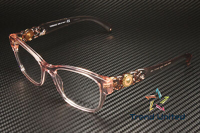 #ad VERSACE VE3306 5339 Transparent Pink Demo Lens 54 mm Women#x27;s Eyeglasses $114.99