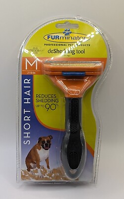 #ad Pet Grooming Comb Brush FURminator Deshedding tool Oange M Size For Dog NEW $10.99