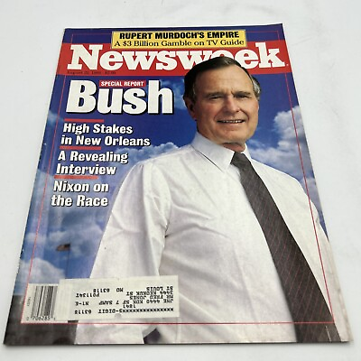 #ad Newsweek Magazine August 22 1988 Special Report Bush $7.99