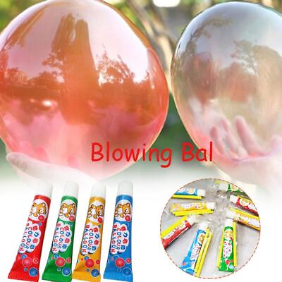 #ad Magic Bubble Glue Toy Blowing Colorful Bubble Ball Balloon Space s1※ G6G7 $0.99