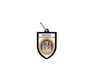 #ad keychain key chain ring flag national souvenir shield bergen norway $6.26