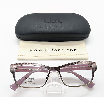 #ad New Jean Lafont Obsession Women#x27;s Eyeglass Frame With Case. Retail $350 $125.00