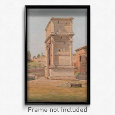 #ad Constantin Hansen The Arch of Titus in Rome Print 11x17 Art Poster $24.99