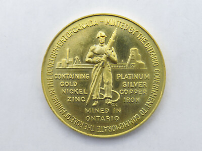 #ad Copper Round Mined in Ontario Canada Confederation Commemorative Coin C $24.95
