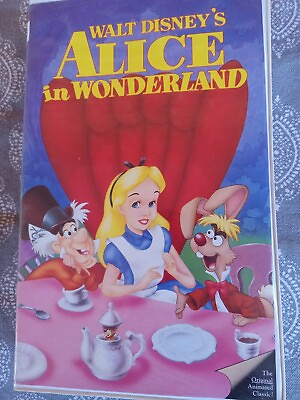 #ad Disney Alice in Wonderland VHS 1999 Black Diamond Classic Pre owned $3.99