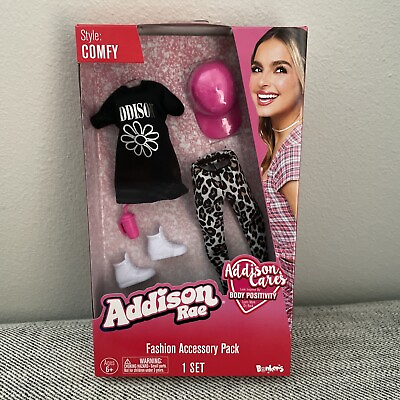 #ad Addison Rae Doll Fashion Accessory Pack Comfy Clothing and Accessories NEW $8.99