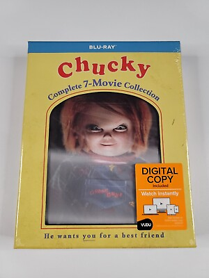 #ad Chucky: The Complete 7 Movie Collection Lenticular 3D Cover Blu ray 2017 New $29.99