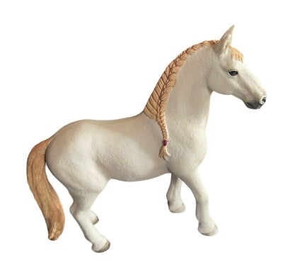 #ad Schleich lusitano mare Braided Mane White Horse $14.00