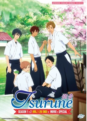 #ad Anime DVD Tsurune: Kazemai High School Kyudo Club Season 12 Movie Special $28.79