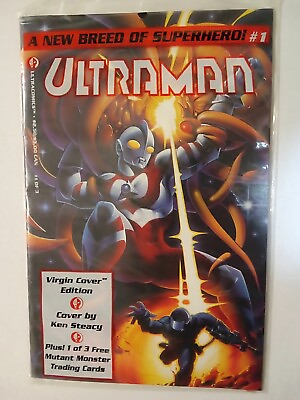 #ad Ultraman #1 1993 Nemesis. Poly bagged with card. Unopened. First virgin cover $11.00