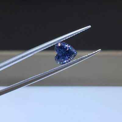 #ad Blue Heart Cut Excellent Brilliant 5 cts VVS1 Quality D Color Grade Gemstone $500.00