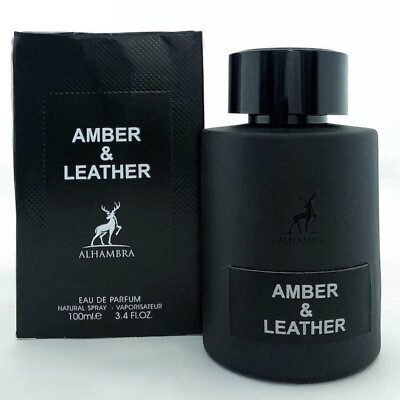 Amber Leather Alhambra New Original EDP Perfume Men Fragrance 100 ML Super Rich $55.70