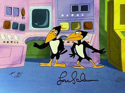 #ad HECKLE and JECKLE Animation Cel LE 20 25 LOU SCHEIMER AUTOGRAPH Filmation I14 $143.10