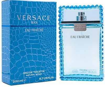 #ad VERSACE Man Eau Fraiche for Men 6.7 oz 6.8 cologne EDT Spray NEW IN BOX $55.78