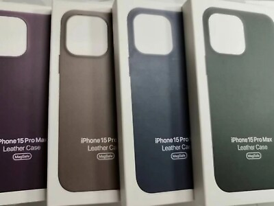 #ad Cover For iPhone 15 Pro Max 15 Pro 15 Plus Leather Phone Case with MagSafe $20.58