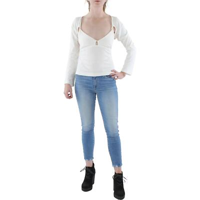 #ad #ad Jonathan Simkhai Womens Dakota Modal Open Back Pullover Top Shirt BHFO 4243 $17.99