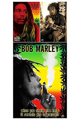 #ad Bob Marley 3 Individual Posters Herb Dreads Sepia Exodus St. Ann Jamaica New $18.99